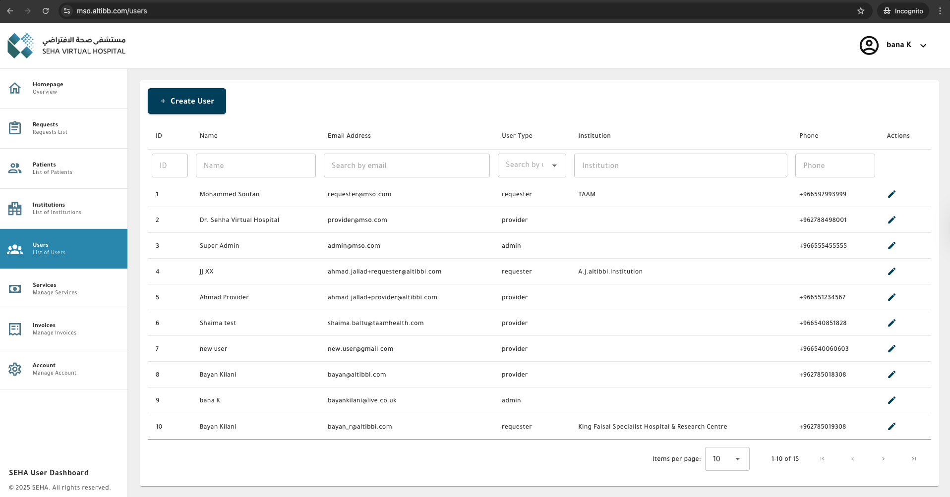 Admin User Management