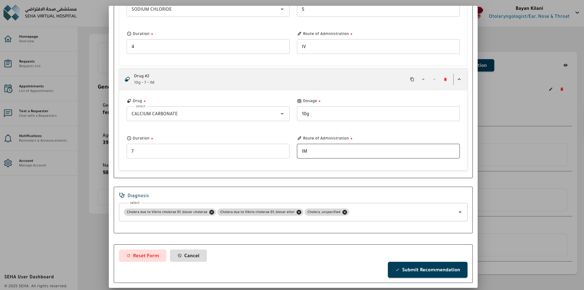 Medications And Diagnosis